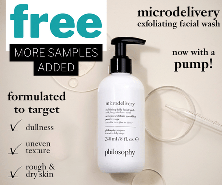 LIVE AGAIN: Free Philosophy Microdelivery Facial Wash Sample