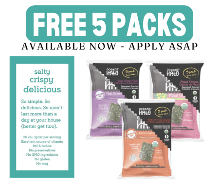 Get Free Seaweed Snacks from Ocean’s Halo