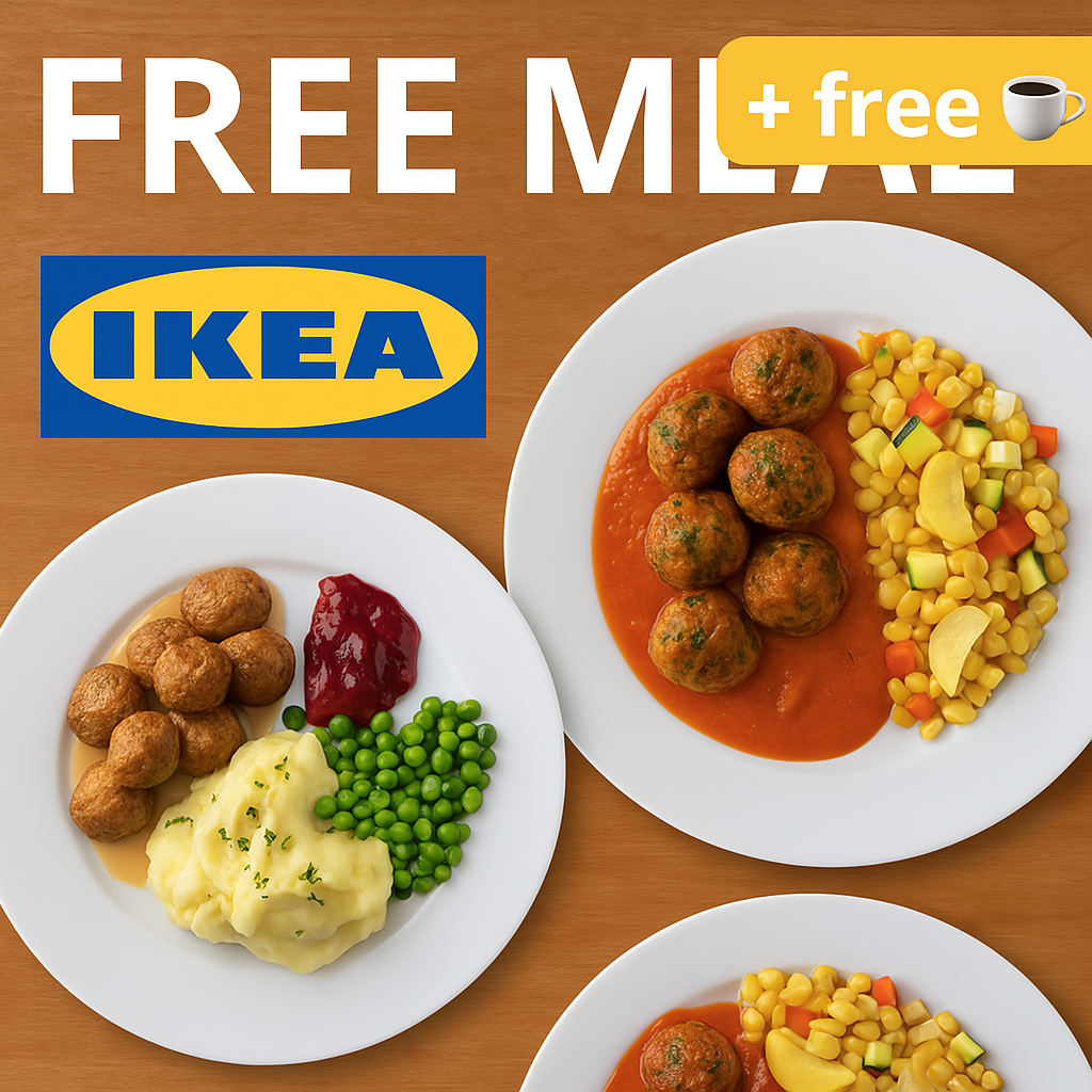 How to Get a FREE Meal at IKEA (And Free Coffee Too!)